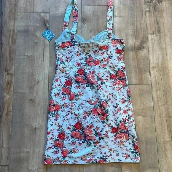 NWT Free People Intimately Floral Printed French Terry Slip Dress Sz M - Picture 8 of 8